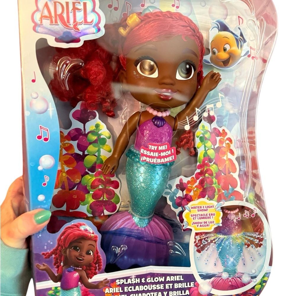 Disney Ariel Mermaid Doll Red and Blue